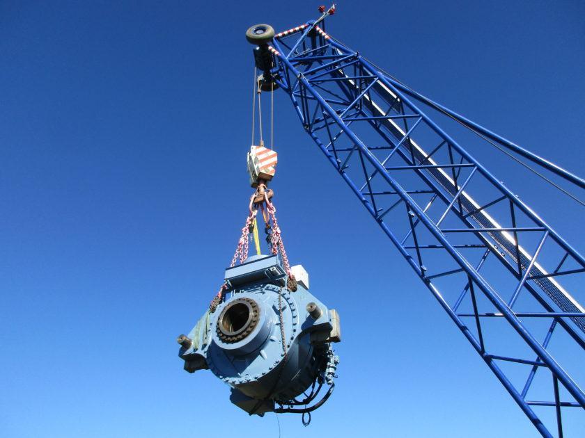 Moventas wind turbine gearbox up-tower